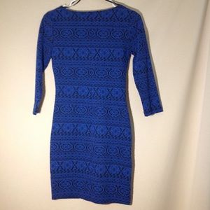 NWOT Knitted Patterned Mini Dress